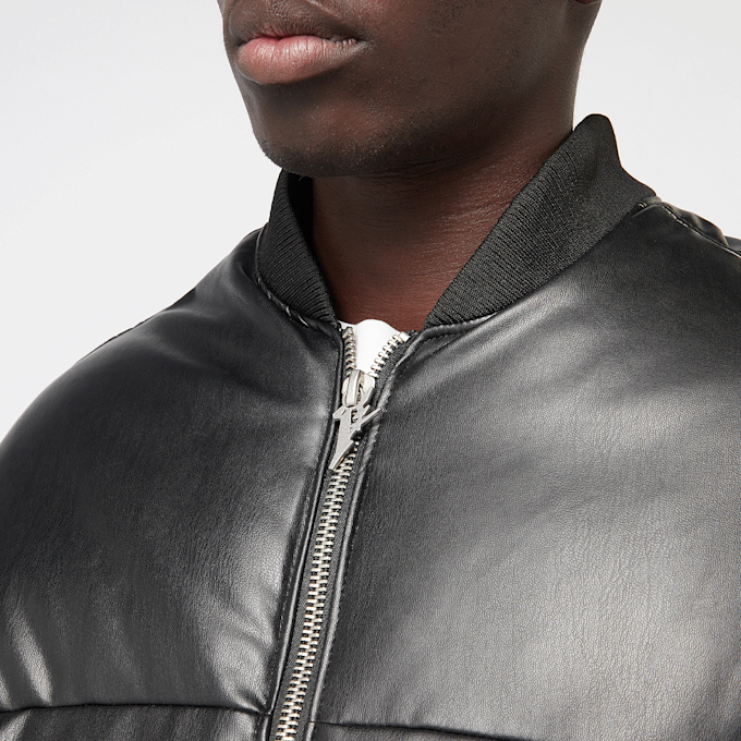 FAVELA Vegan Leather Basic Bomber crna 45623 4