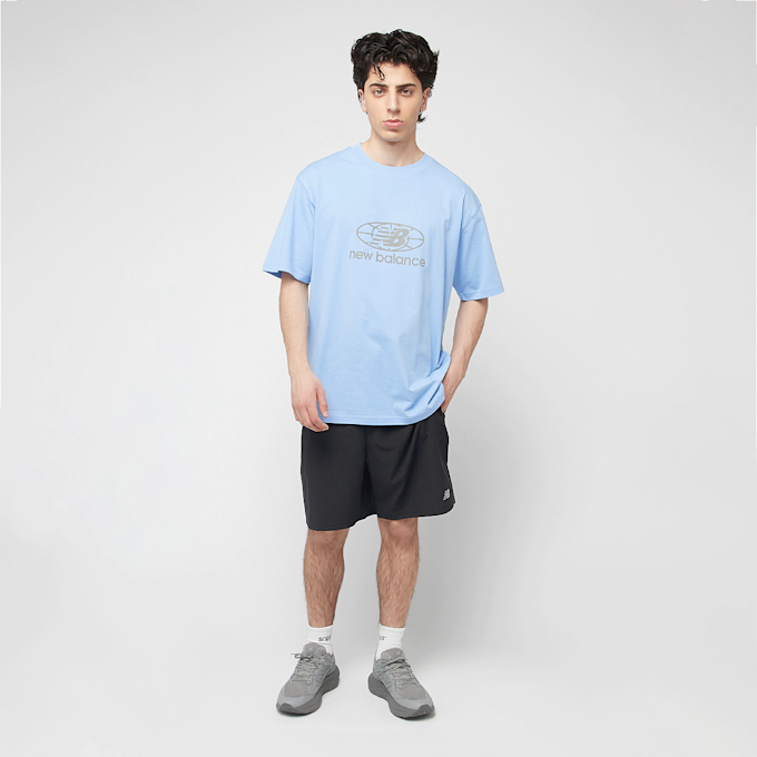 New Balance Reflective Globe Graphic Tee niebieski 45647 4