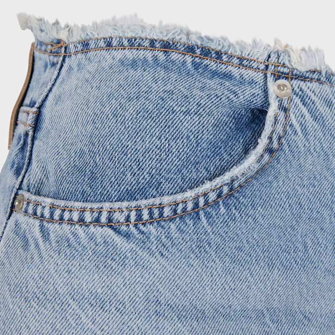 2Y STUDIOS Ria Open Hem Low Waist Baggy Jeans plava 45651 3