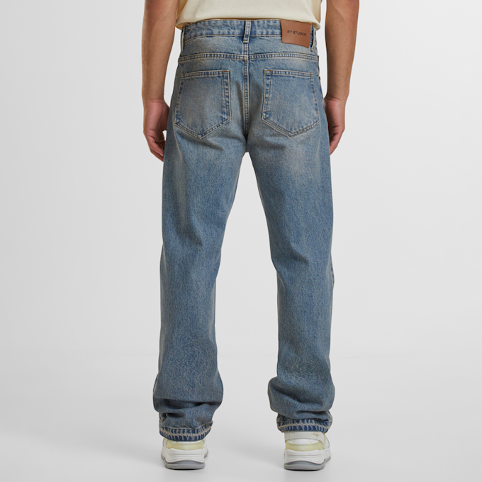 2Y STUDIOS Durga Logo Straight Jeans plava 45841 2