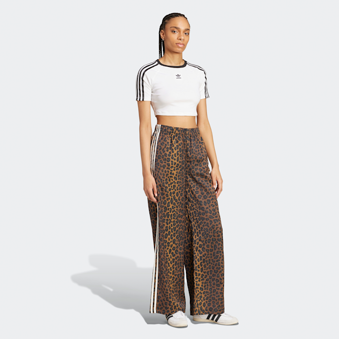 adidas Originals Wide Leg Satin Joggers bruin 45848 5