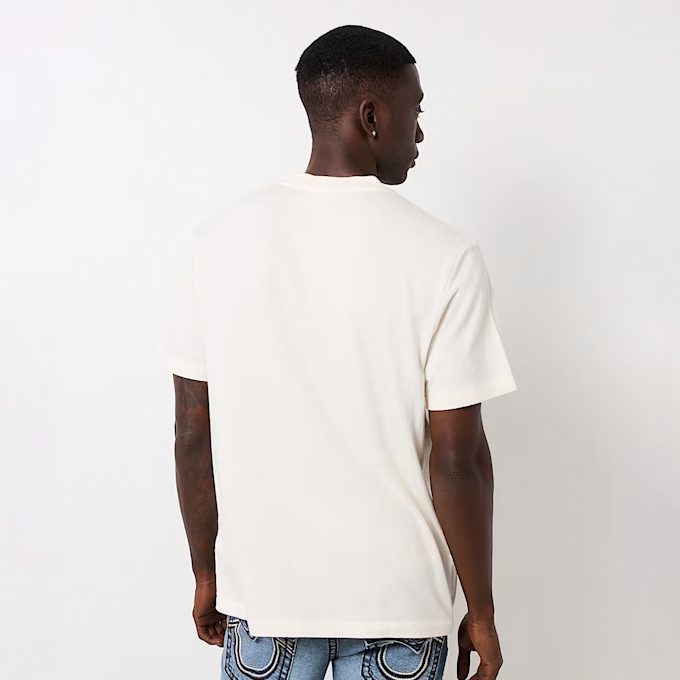 True Religion Vintage Crackle Buddha Tee blanc 46960 2