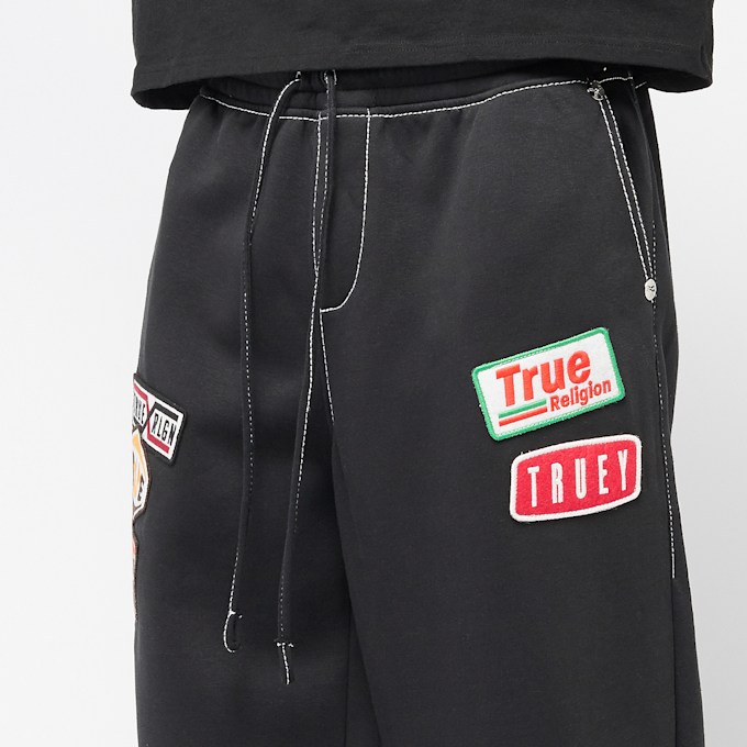 True Religion Patch Big-T Baggy Sweatpants crna 46972 3