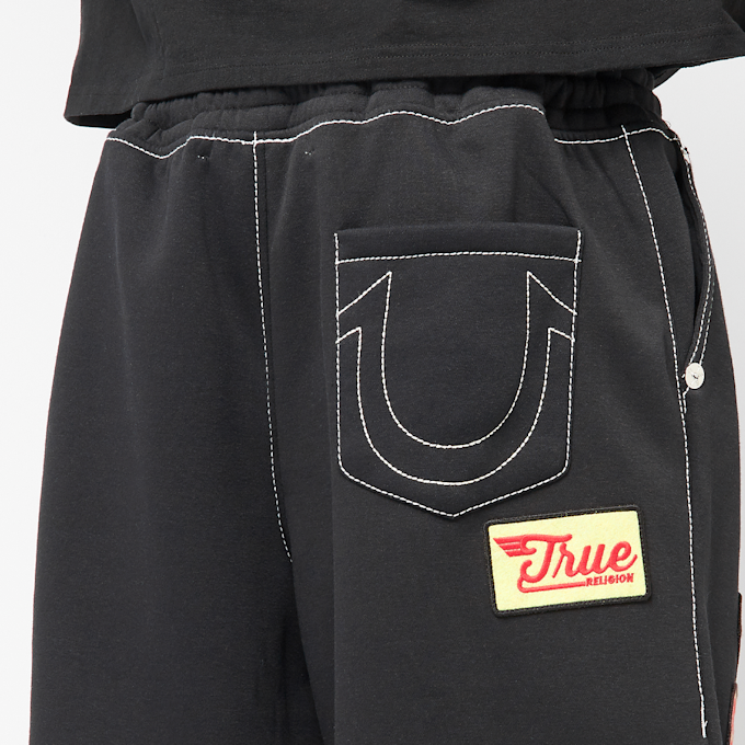 True Religion Patch Big-T Baggy Sweatpants preto 46972 4