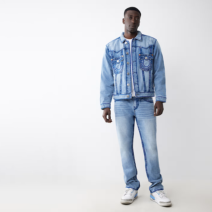 True Religion Rope Stitch Jimmy Jacket bleu 46974 5