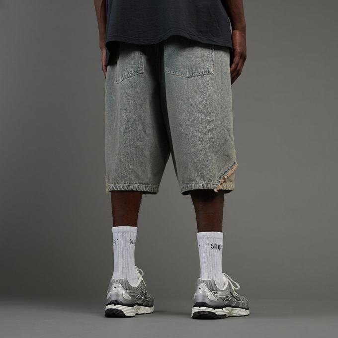 SNIPES S Cube Inside Out Baggy Denim Shorts bleu 45870 2