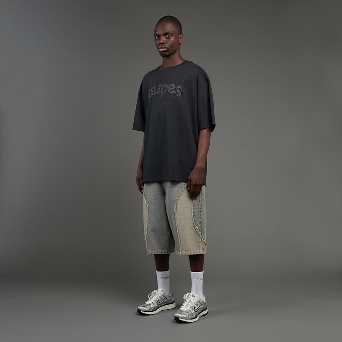 SNIPES S Cube Inside Out Baggy Denim Shorts bleu 45870 7