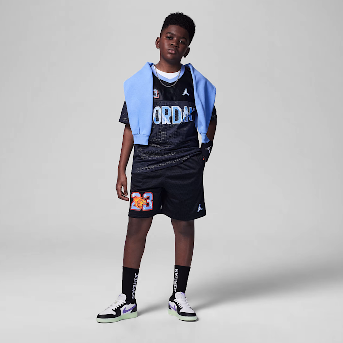 Jordan Customized Air Flame Shorts zwart 45879 7