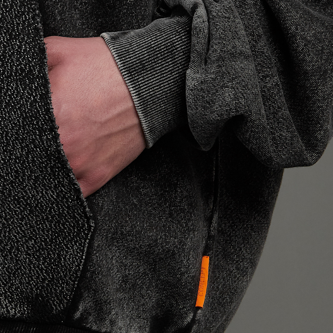 SNIPES S Emblem Inside Out Oversized Zip Hoodie preto 45909 4