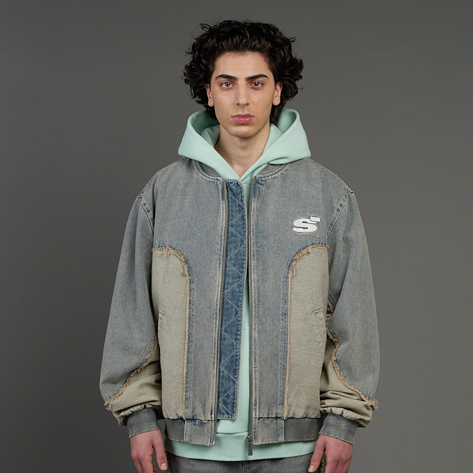 SNIPES S Emblem Inside Out Denim Jacket bleu 45911 1