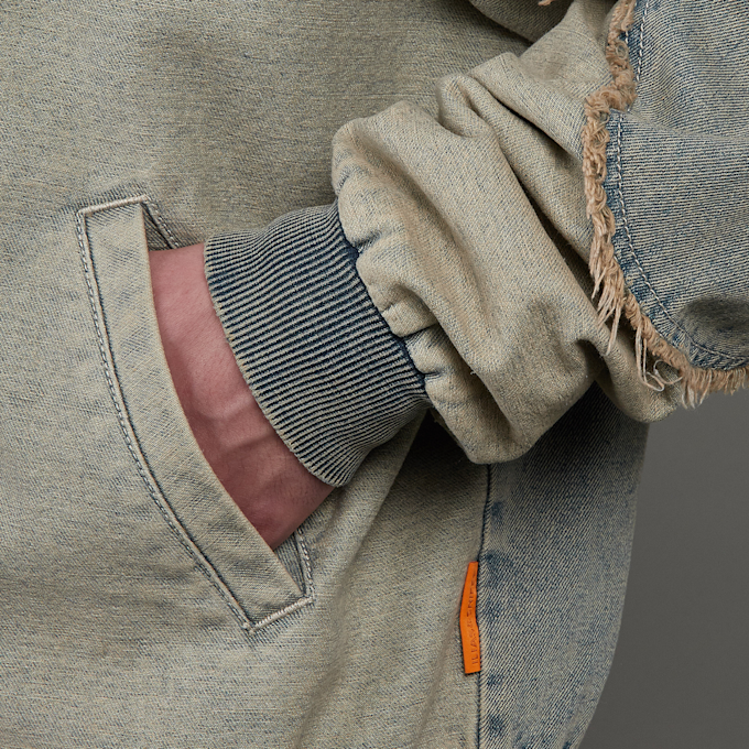 SNIPES S Emblem Inside Out Denim Jacket bleu 45911 4