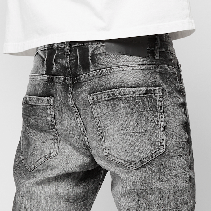2Y STUDIOS Julio Ripped Slim Fit Jeans szary 45918 4