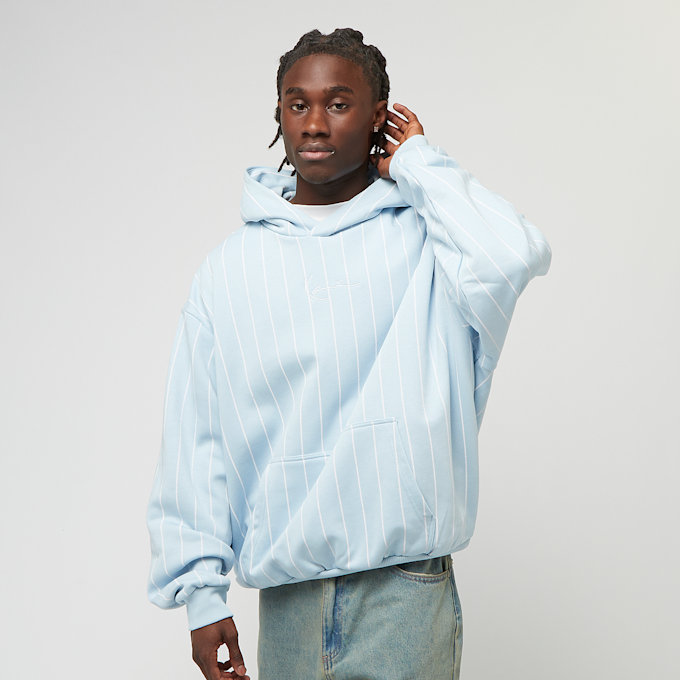 Karl Kani Signature Logo Pinstripe Oversized Hoodie blau 46112 1