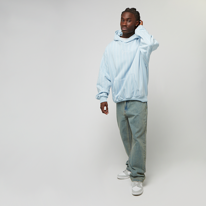 Karl Kani Signature Logo Pinstripe Oversized Hoodie blauw 46112 4