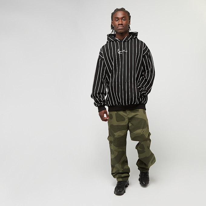 Karl Kani Signature Logo Pinstripe Oversized Hoodie noir 46113 4