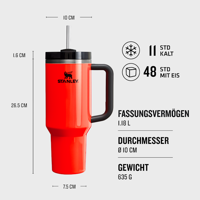 Stanley The Quencher H2.0 Flowstate Tumbler | 1,2L laranja 46145 3