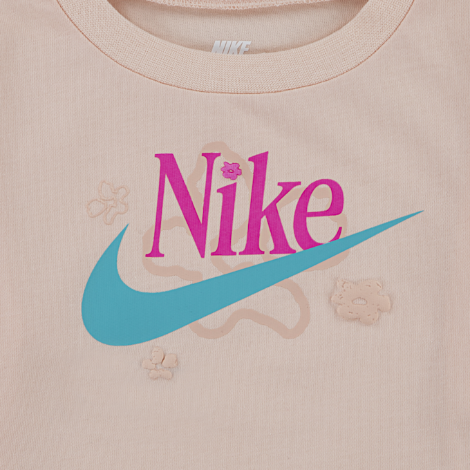 Nike Wild Flower Jersey French Terry Shorts Set lichtroze 46253 3