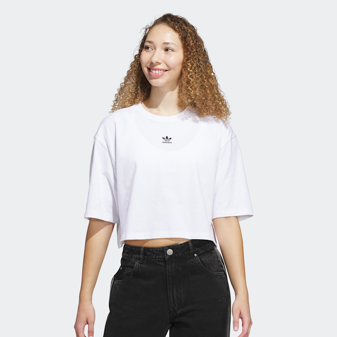 adidas Originals Essentials Crop T-Shirt weiß 46397 1