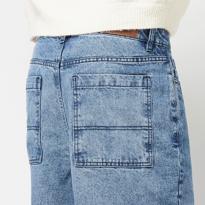 Urban Classics Tapered Heavy Ounce Baggy Jeans plava 46405 4