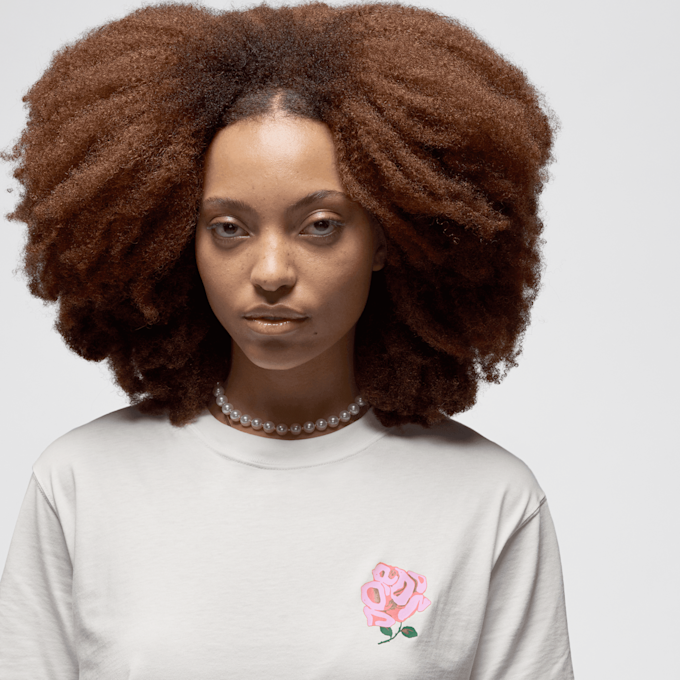 Jordan Girlfriend Graphics Tee Rose blanc 46497 3