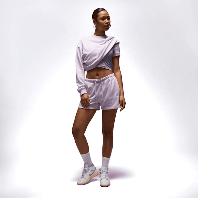 Jordan Brooklyn Fleece French Terry Short violeta 46502 5