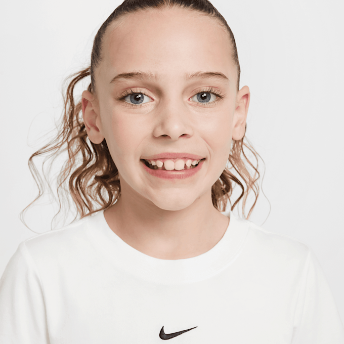 Nike   Sportswear Short Sleeve Slim Crop Tee branco 46552 3