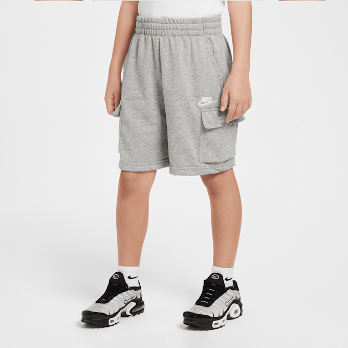 Nike Sportswear Club French-Terry Cargo Shorts grijs 46623 1