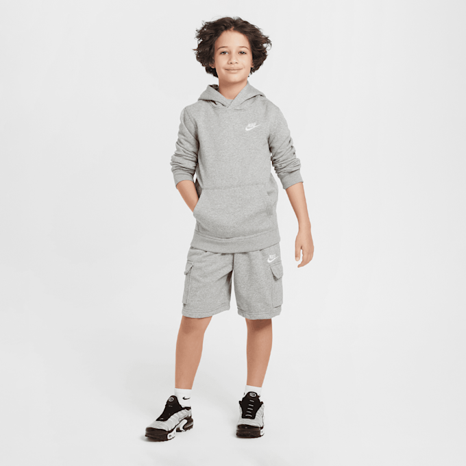 Nike Sportswear Club French-Terry Cargo Shorts grijs 46623 8