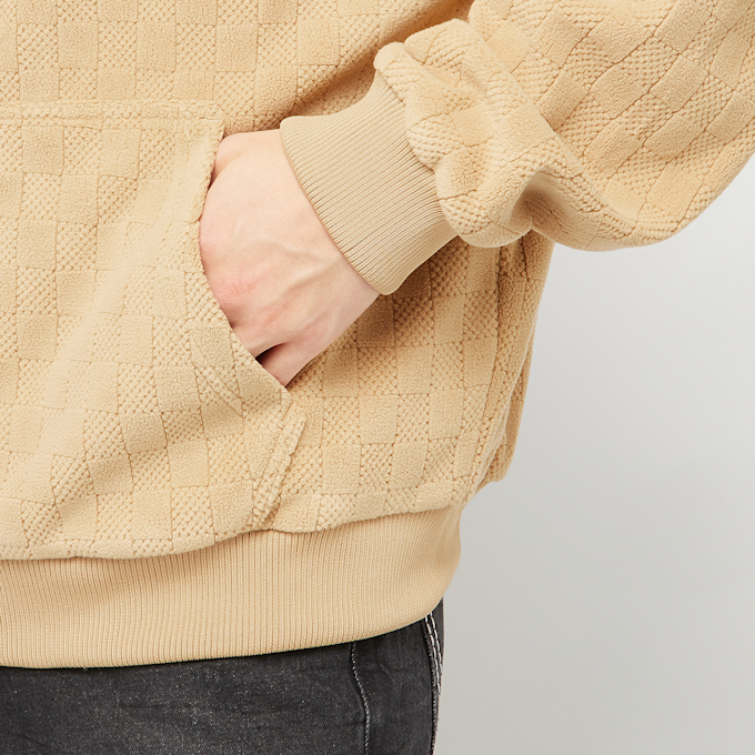 Urban Classics Jaquard Velvet Zip-Hoody beż 46785 3