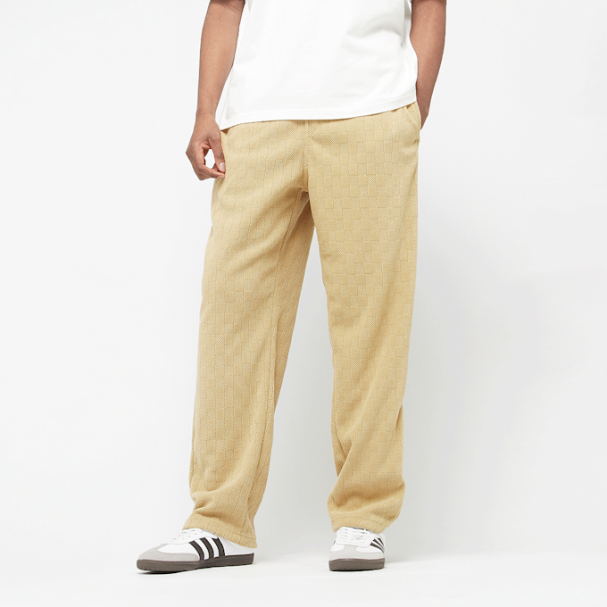 Urban Classics Jacquard Velvet Wide Sweatpants beż 46786 1