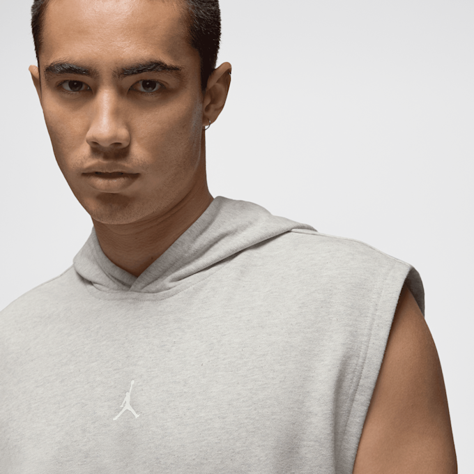 Jordan Sport Crossover-Fleece Sleeveless Dri-FIT Hoodie siva 46867 4