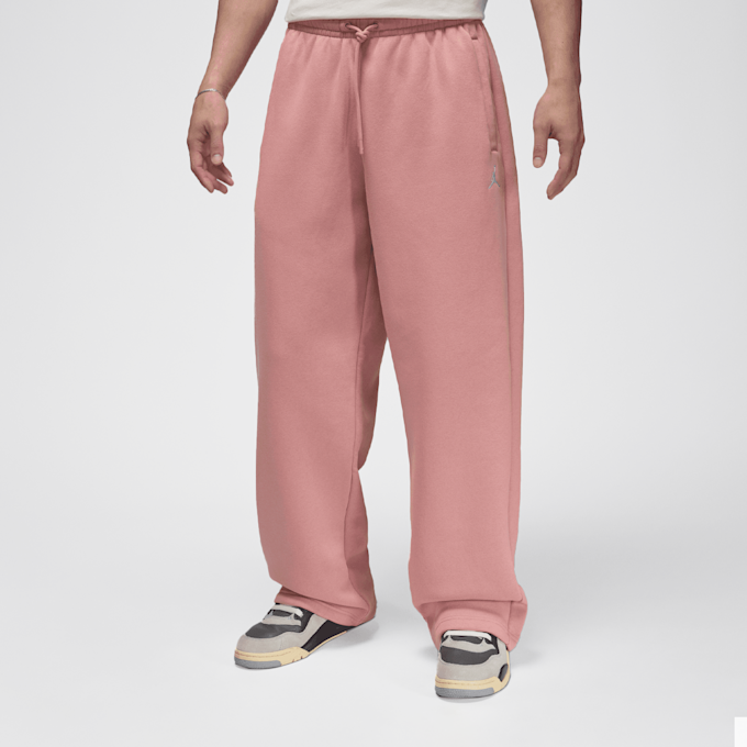 Jordan Brooklyn Fleece Oversized Open- Hem Pants różowy 46884 1