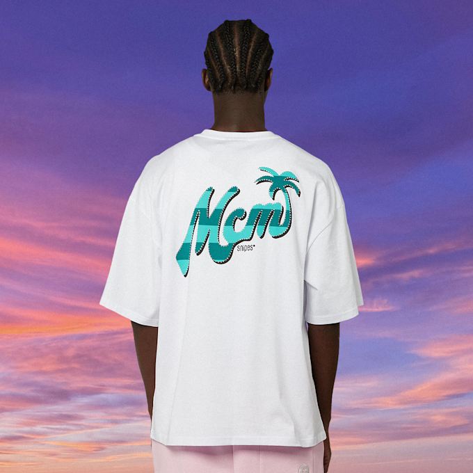 MCM x SNIPES Miami T-Shirt bijela 47053 3