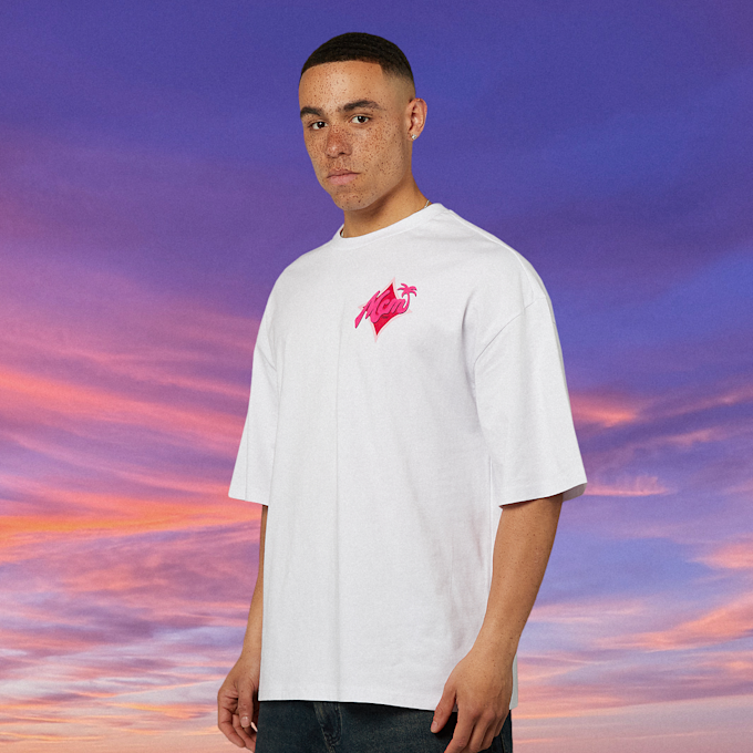 MCM x SNIPES Palm T-Shirt biały 47057 2