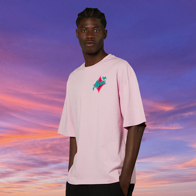 MCM x SNIPES Palm T-Shirt lichtroze 47054 2