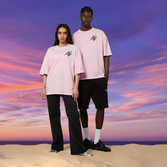 MCM x SNIPES Palm T-Shirt lichtroze 47054 7