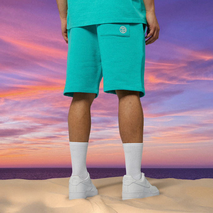 MCM x SNIPES Miami Sweatshorts türkis 47062 2