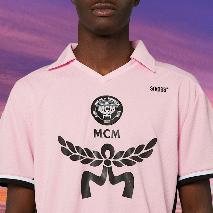 MCM x SNIPES Soccer Trikot roza 47069 4