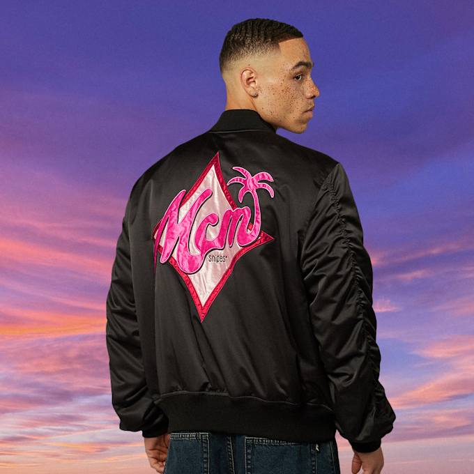 MCM x SNIPES Miami Palm Bomber Jacket zwart 47070 3
