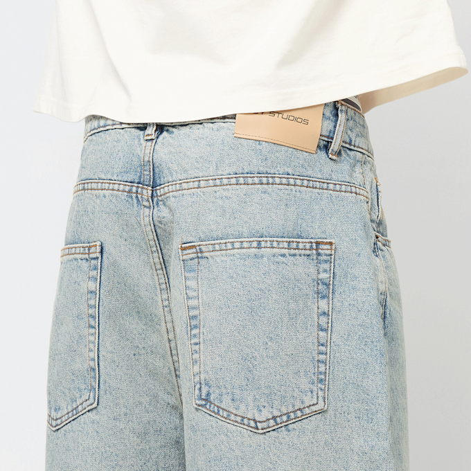 2Y STUDIOS Joran Open Hem Baggy Shorts niebieski 47096 4