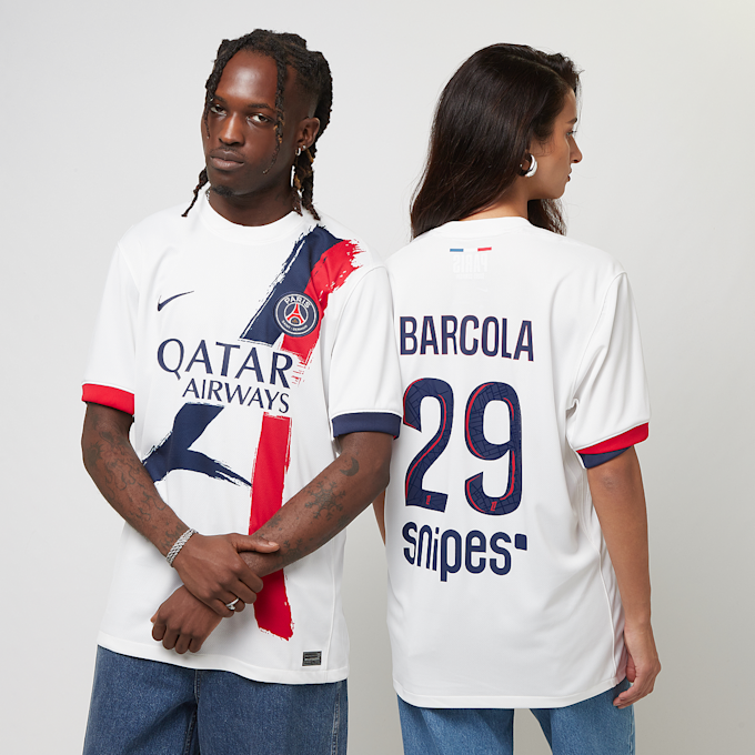 Nike Barcola / No. 29/ PSG Nike Away Stadium 2024/25&nbsp; bianco 47121 1