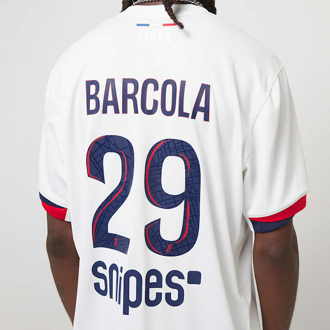 Nike Barcola / No. 29/ PSG Nike Away Stadium 2024/25&nbsp; bianco 47121 7