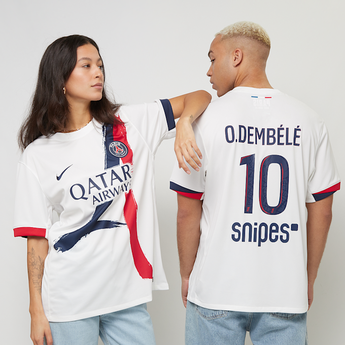 Nike Dembélé / No. 10 / PSG Nike Away Stadium 2024/25 weiß 47120 1