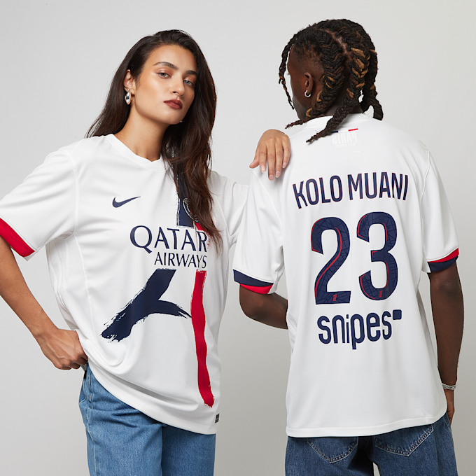 Nike Kolo Muani / No. 23 / PSG Nike Away Stadium 2024/25&nbsp; blanco 47122 1