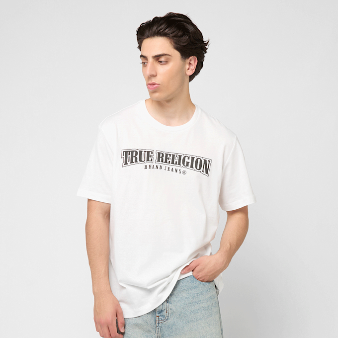 True Religion Relaxed NU Brush Tee bianco 47106 1