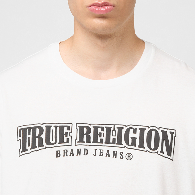 True Religion Relaxed NU Brush Tee blanco 47106 3