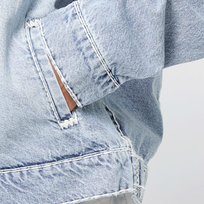 True Religion Super T Oversized Denim Jacket niebieski 47108 5