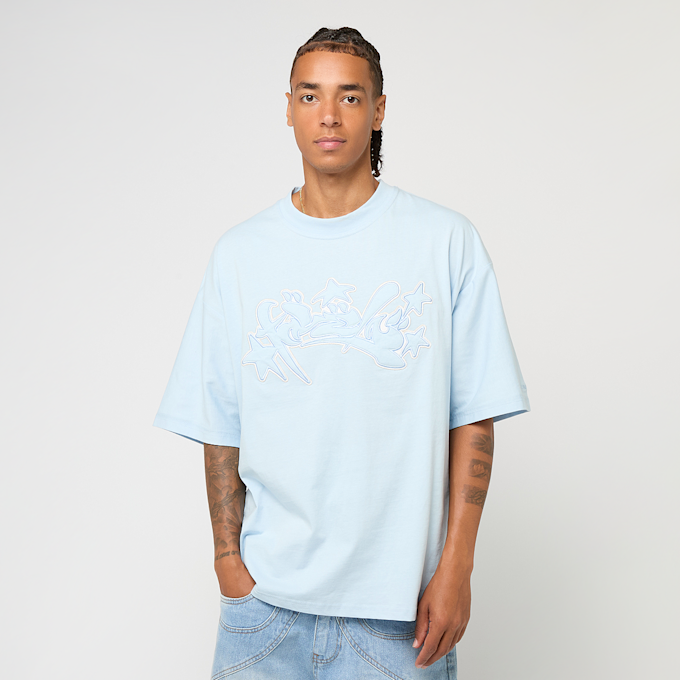 FAVELA Runstitch T-Shirt blauw 47254 1