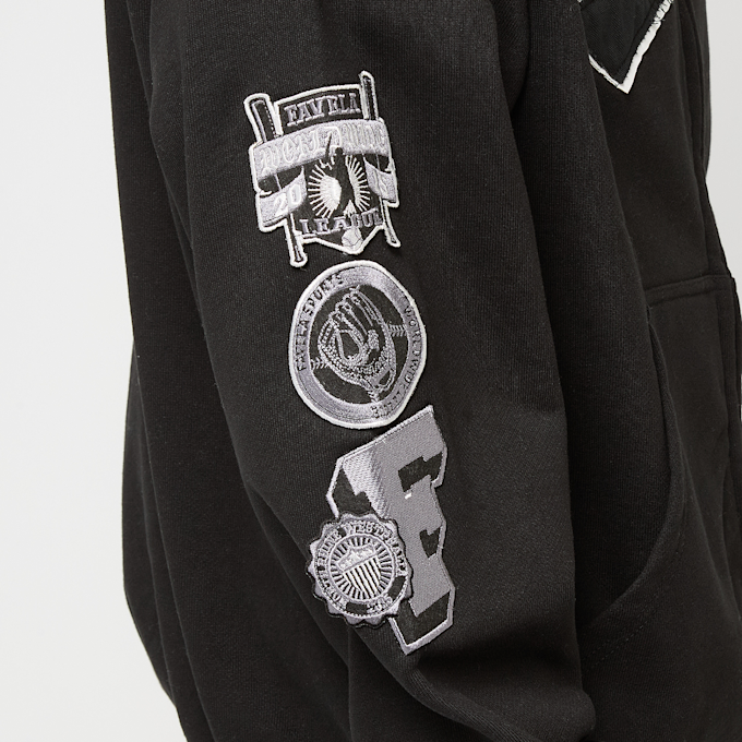 FAVELA Off Set Frontzip Hoodie nero 47255 4