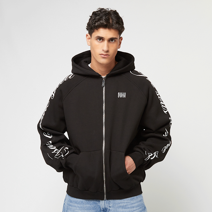 zəяo si:x nœf Alternate Logo Script Oversized Zip Hoodie nero 47264 2